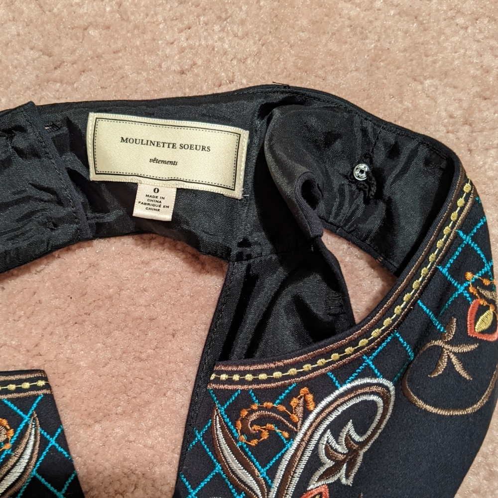 Embroidered Anthropologie Dress - Picture 9 of 9